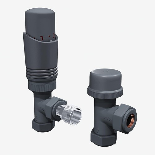 Anthracite angled thermostatic - angled,