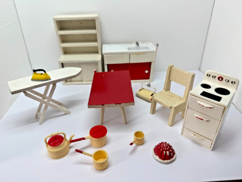 Vintage dollshouse lot barton - vintage,