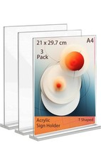 3 Pack A4 Acrylic Sign Menu