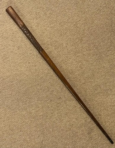 Antique military walking stick - military,