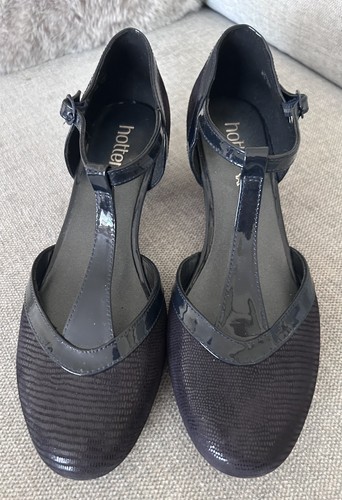 Hotter viviene navy patent - hotter,