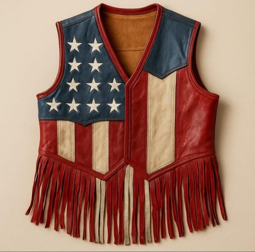 American flag leather - american,