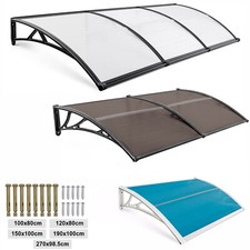 Door Canopy Awning Shelter Front Back Outdoor Porch Patio Window Roof Rain Cover