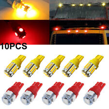 10X Cab Roof Running Marker Light Amber Red T10 LED Bulb for 03-2009 Hummer H2