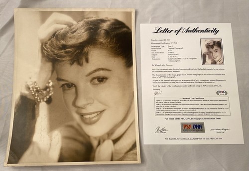 Judy garland 11x14 - garland, signed