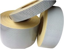 White High Intensity Reflective Tape (25mm,50mm & 100mm * 1m,2m,2.5m,3m,4m & 5m)