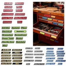 Magnetic Toolbox Name Labels