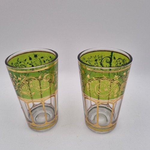 Moroccan tea glasses - tea,