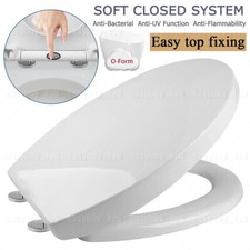 Quick Release Toilet Seat | Soft Close | Heavy Duty | Universal Fit | One Button