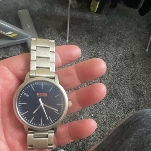 Boss men blue dial quartz - dial,