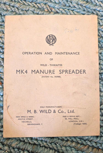 Wild thwaites mk4 manure - mk4,