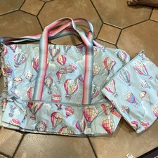 Cath Kidston Large Blue  Weekend/Holdall Travel Gym Crossbody Bag Pouch new 