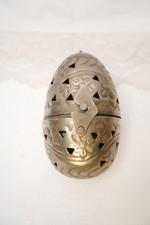 Vintage Metal Egg Incense