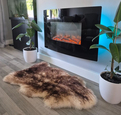 Natural sheepskin rug brown - sheepskin,