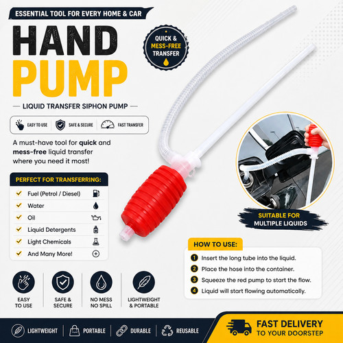 Manual hand syphon - siphon, pump