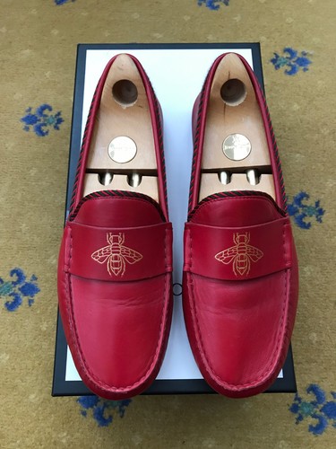 Gucci loafers leather shoes - leather,