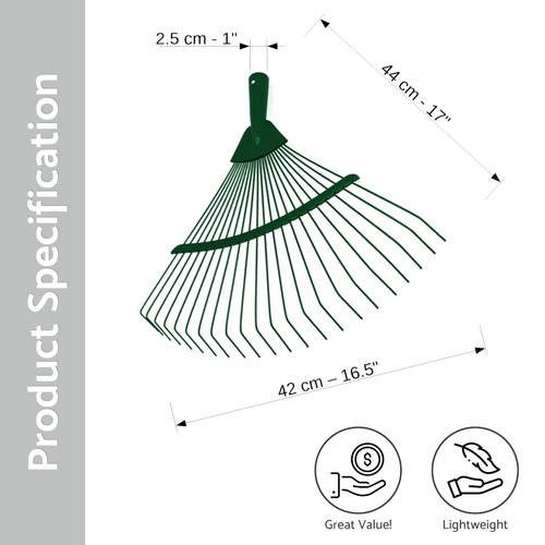 Steel fan rake head - 42,