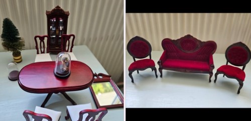 Dolls house victorian living - house,