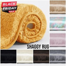 Fluffy Rugs Anti Slip Shaggy Rug Large Soft Living Room Bedroom Carpet Floor Mat