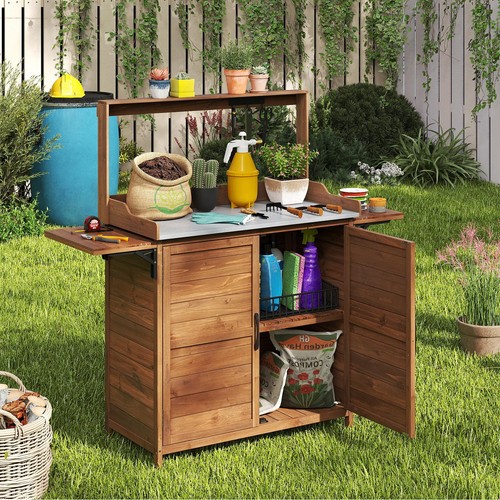 Outdoor potting bench - bench, tabletop