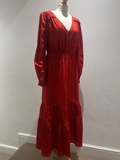 Fee G V Neck Red Long Sleeve