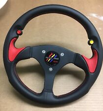 Sport Steering Wheel +Hub Black Polaris RZR 800/900/1000 Or Boat