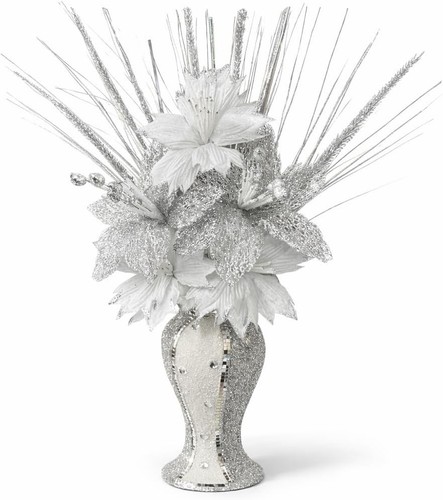 Silver crushed diamond white - crushed, &