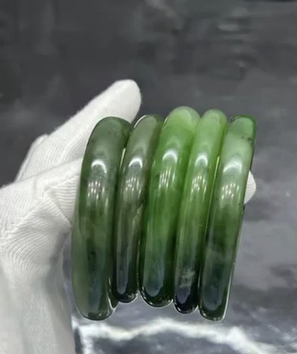 Nephrite jade bangle top - jade,