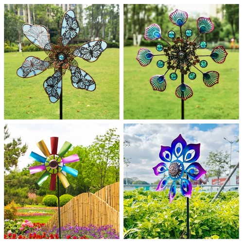 Metal wind spinner garden - wind,