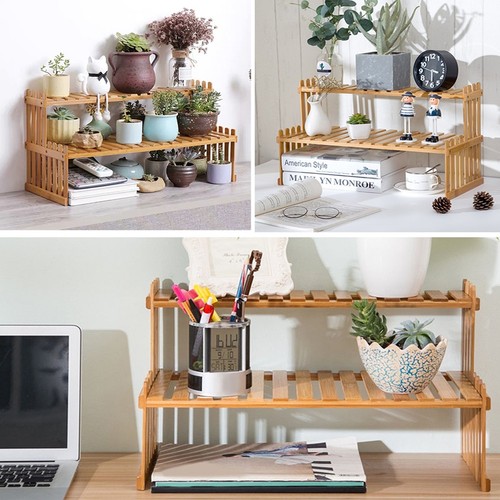 Tier bamboo plant stand - 2,