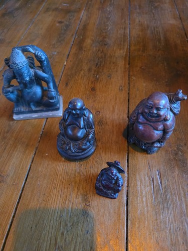 Ganesha and buddha statue - and,