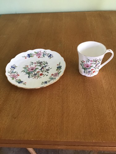 Aynsley pembroke cup and plate - and,