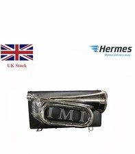 New Professional Army Bb Bugle Silver Plated Tune able/Military Free carry case