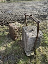 Antique  Granite Cheese Press