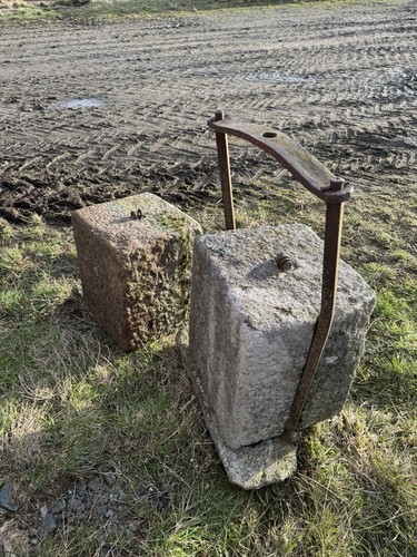 Antique granite cheese - , press