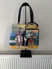 New Butler & Wilson Beach Kitties Handbag and Purse Cats Holiday