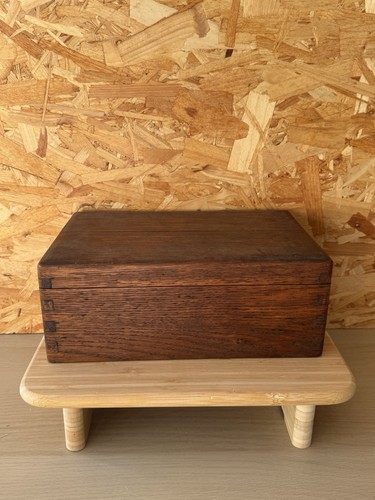 Vintage wooden storage box - vintage,