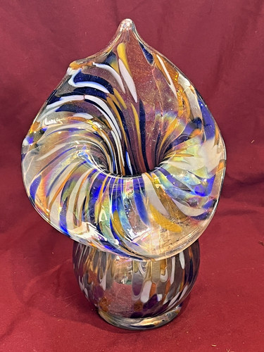 Murano style hand blown blue - murano, &
