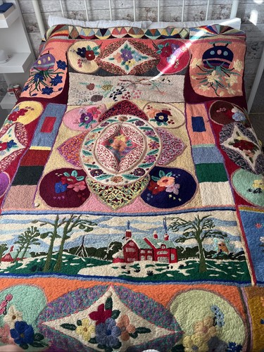 Antique 1920s hand embroidered - antique,