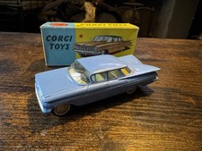 Vintage Corgi Toys Chevrolet Impala No.220 Blue In Original Box Near Mint Rare