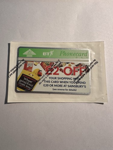Units phonecard sealed - bt,