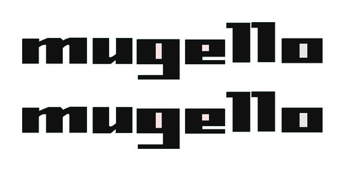 Mugello decals stickers - 2x,