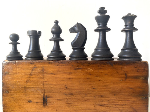 Antique chess box x - antique, 32
