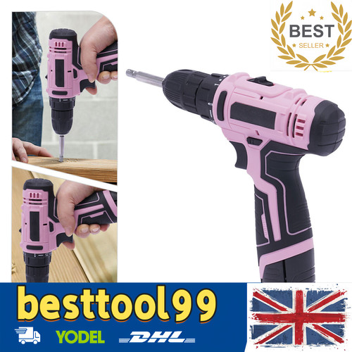 Pink cordless drill set - cordless,