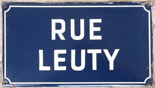 Old blue vintage french - old, street