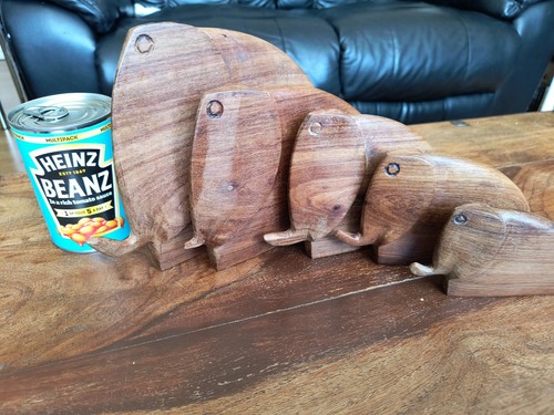 Set hand carved - of, wooden