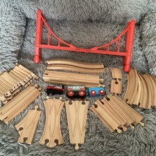 Wooden Train Set With Large