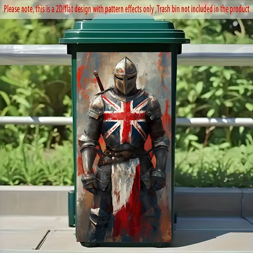 Wheelie bin sticker - sticker, medieval