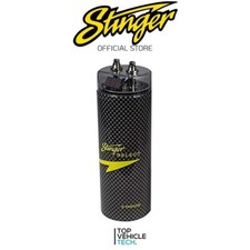 STINGER 5 FARAD DIGITAL CAR AUDIO CAPACITOR SSCAP5M  CARBON FIBRE AFFECT