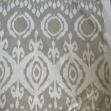 Andrew Martin Curtain Cushion Fabric MARQUIS 3m Taupe - Ikat Cotton Design 300cm